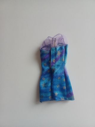 Vestito blu stelle barbie mattel 90s