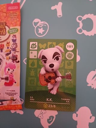 Tarjeta animal crossing K.K 101