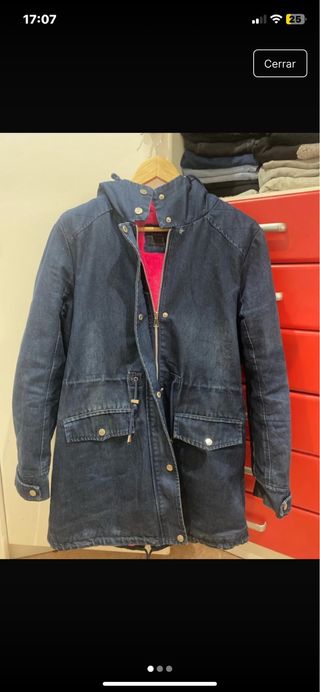 chaqueta tejana con pelo