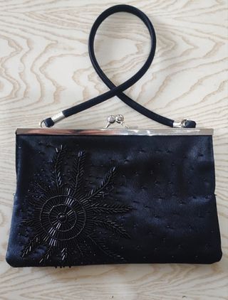 Bolso de fiesta mujer, negro 