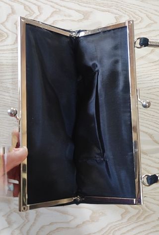 Bolso de fiesta mujer, negro 