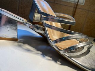 Sandalias plata