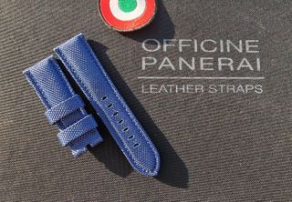 cinturino strap Officine Panerai 24 orologio blu
