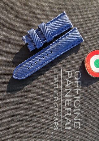 cinturino strap Officine Panerai 24 orologio blu