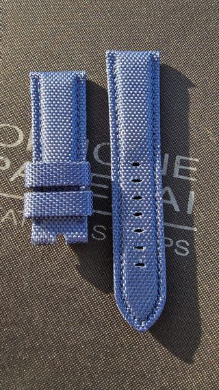 cinturino strap Officine Panerai 24 orologio blu