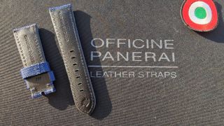cinturino strap Officine Panerai 24 orologio blu