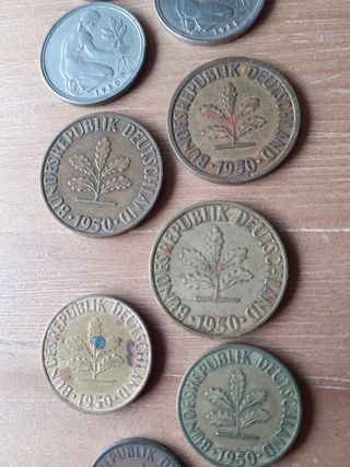 Alemania 1950 monedas antiguas