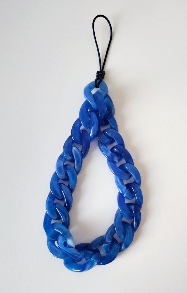 Catenella blu porta telefono