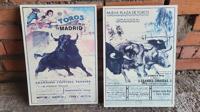 Antiguos cuadros de toros