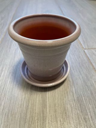 Macetero ceramica rosa