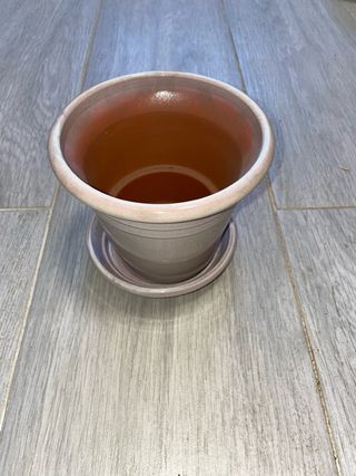 Macetero ceramica rosa