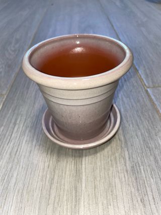 Macetero ceramica rosa