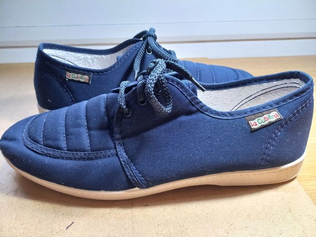 Zapatillas de tela, hombre, talla 43