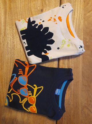 Set magliette cotone 1-2 anni