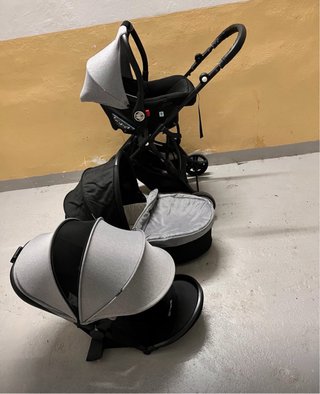 Cochecito bebe (3 partes) + cambiador/bañera