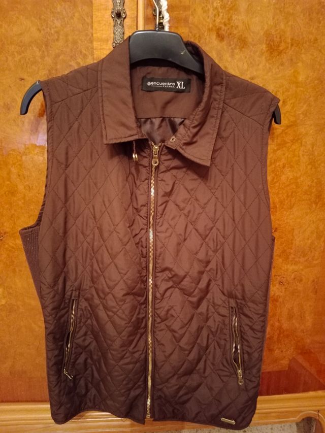 Chaleco mujer marron