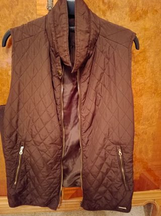 Chaleco mujer marron