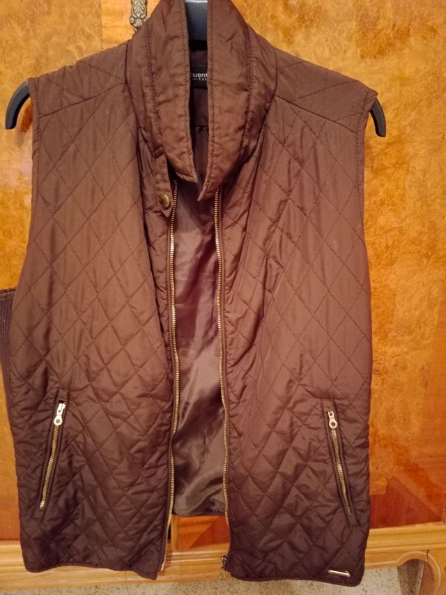 Chaleco mujer marron