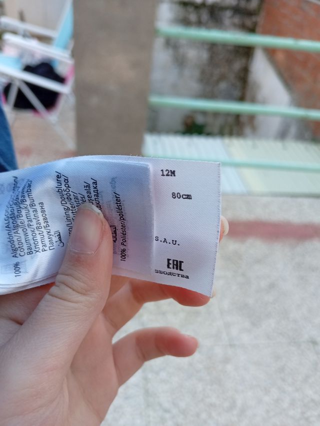 Vestido vaquero de bebé