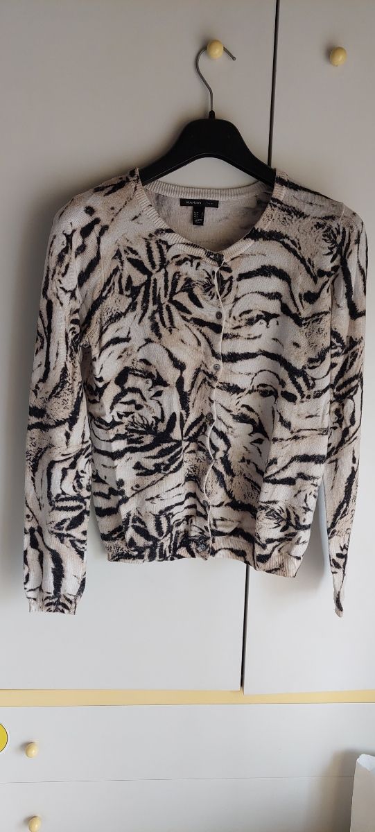 Cardigan donna zebrato