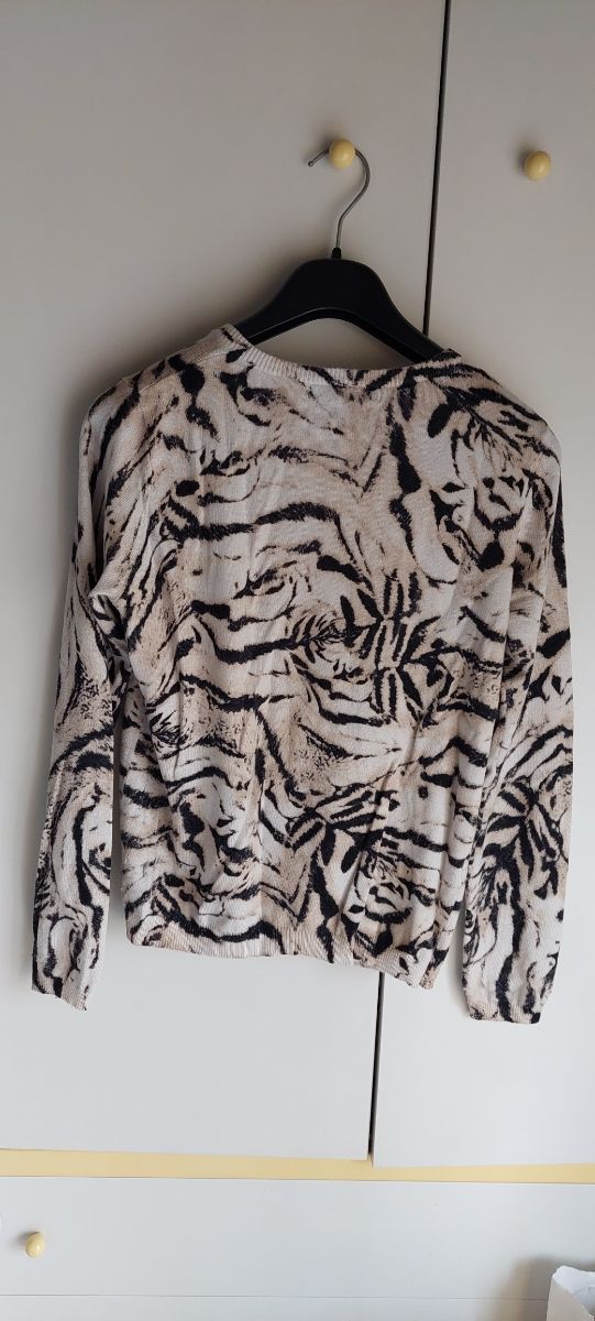 Cardigan donna zebrato