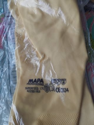Lote 8 pares guantes látex satinados