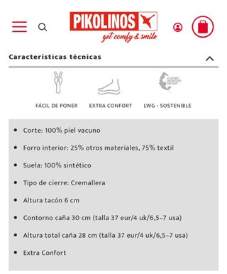 Botas Pikolinos T 36 con etiquetas