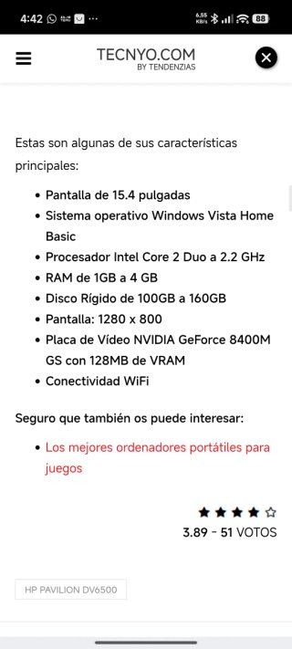 Laptop HP Pavilion dv6000
