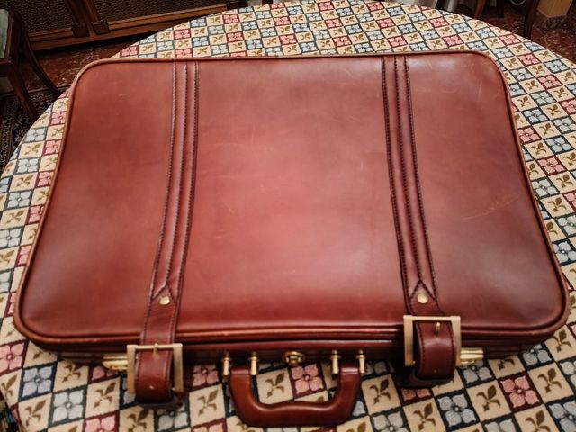Valigia in vera pelle