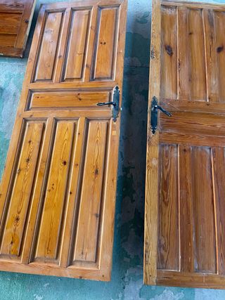 Puerta de madera rústicas estilo Castellana.3