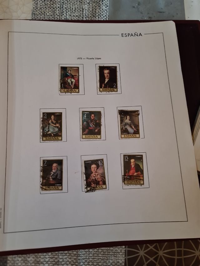 Colección de sellos años 50