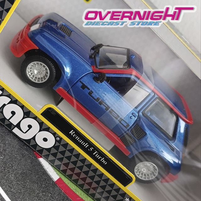 Renault 5 Turbo azul escala 1/24 bburago