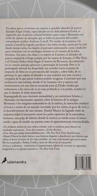 El afinador de pianos (Narrativa) (Spanish Edition)