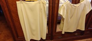 Traje chaqueta vestido mujer 3 piezas nuevo.