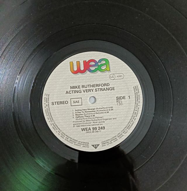 Mike Rutherford acting very strange 1982 vinile pe