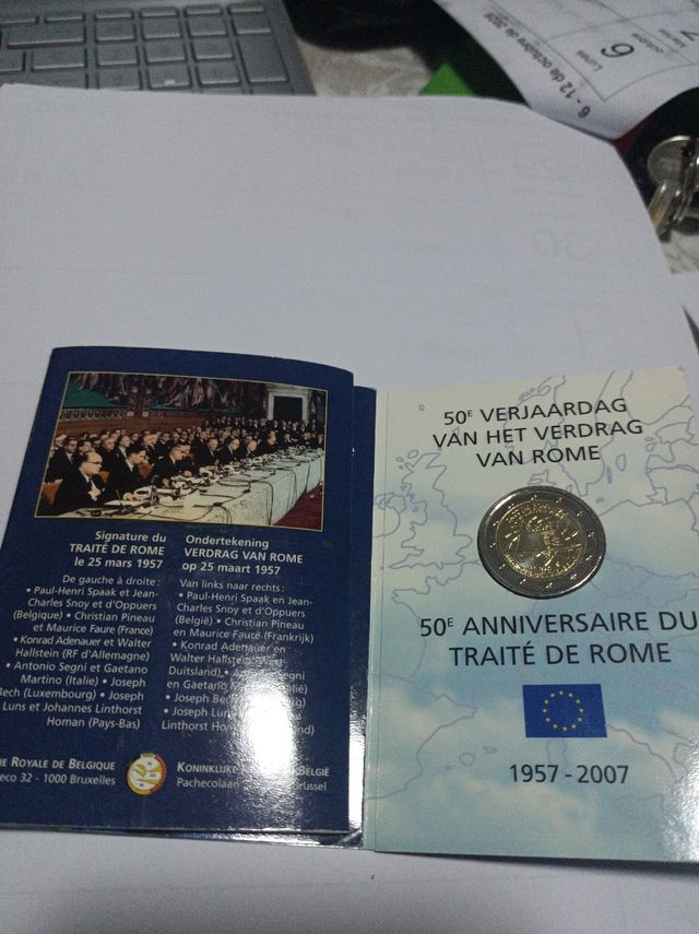 BELGICA 2 EUROS 2007 TRATADO