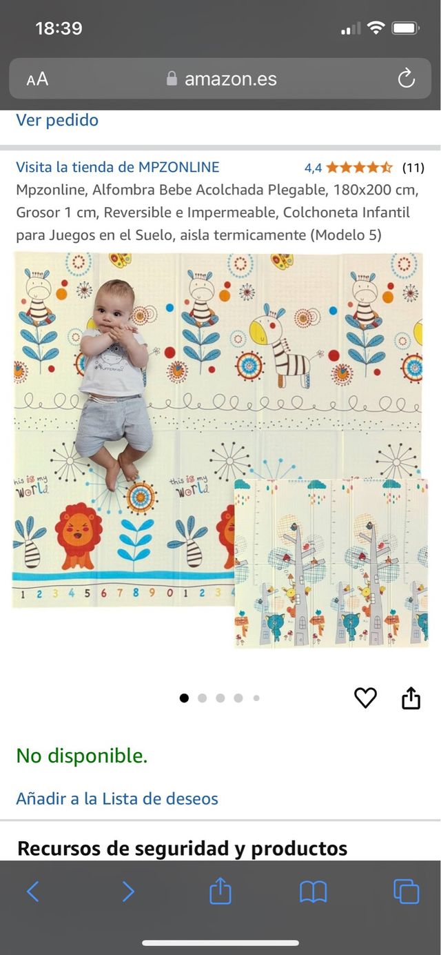 Alfombra infantil plegable