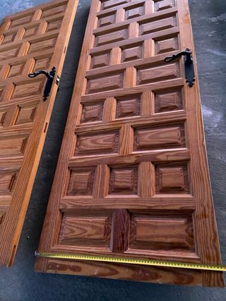 Puerta de madera rústicas estilo Castellana 5