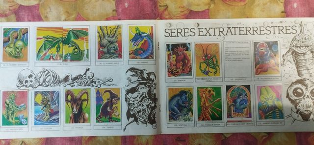 Monstruos Álbum de cromos original 1986.