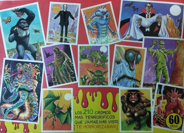Monstruos Álbum de cromos original 1986.
