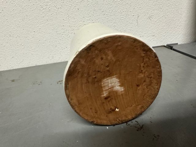 Bottiglia terracotta smaltata vintage