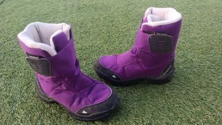 Botas decathlon nieve talla 32 moradas