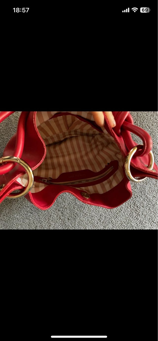 Borsa a spalla di pelle