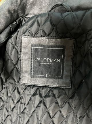 Chaqueta cuero sintetico motera Celopman 