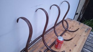 Perchero antiguo Thonet madera maciza 4 perchas