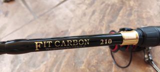 Caña 2,10 Telescópica Carbono y Carrete 3000