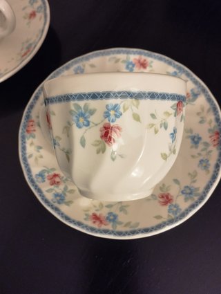 Servicio de dos tazas de té con plato San Claudio