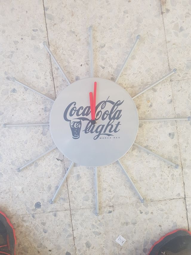 Reloj pared coca-cola decoración