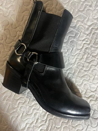 Botines de mujer negros mango