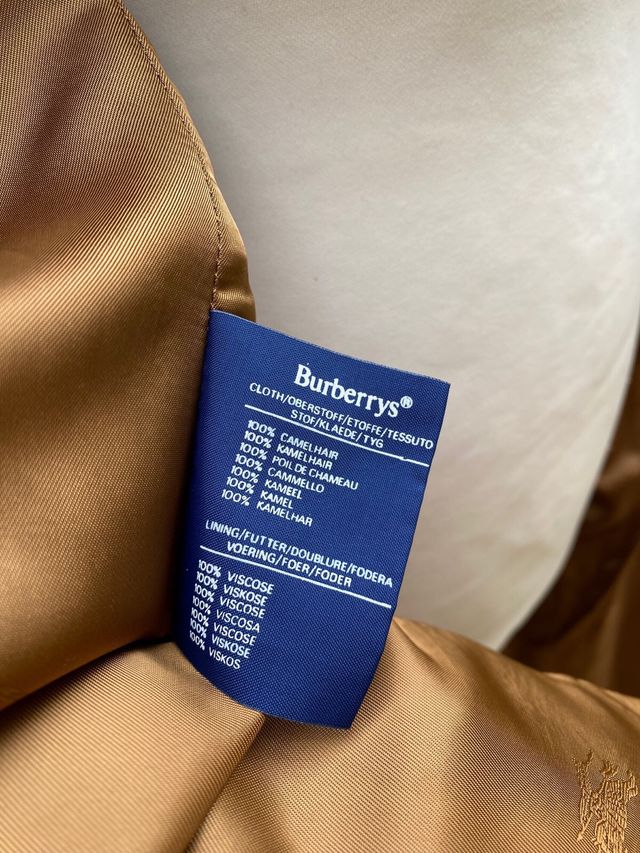 Burberry in camelhair